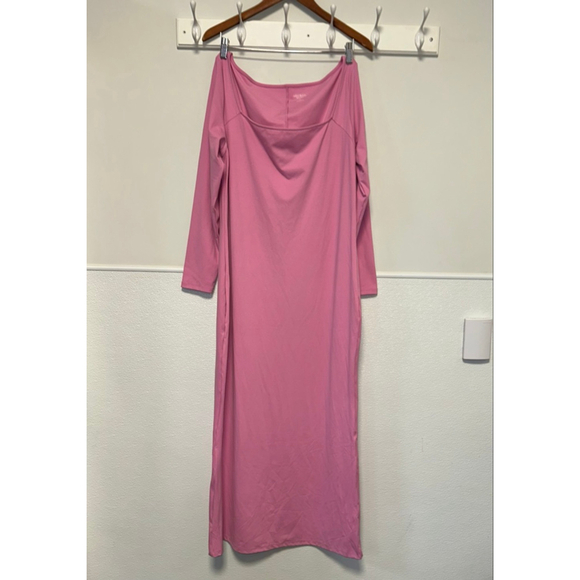 Women's Wild Fable Dress Pink Size XXL Plus Size Maxi NEW NWT Butter Bliss Long - Picture 9 of 14